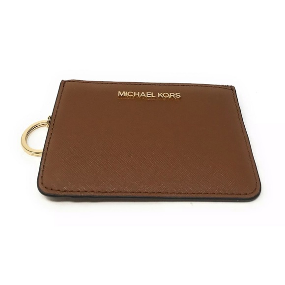 Michael Kors Jet Set Travel Small Leather Top Zip Coin Pouch With ID - Picture 5 of 16